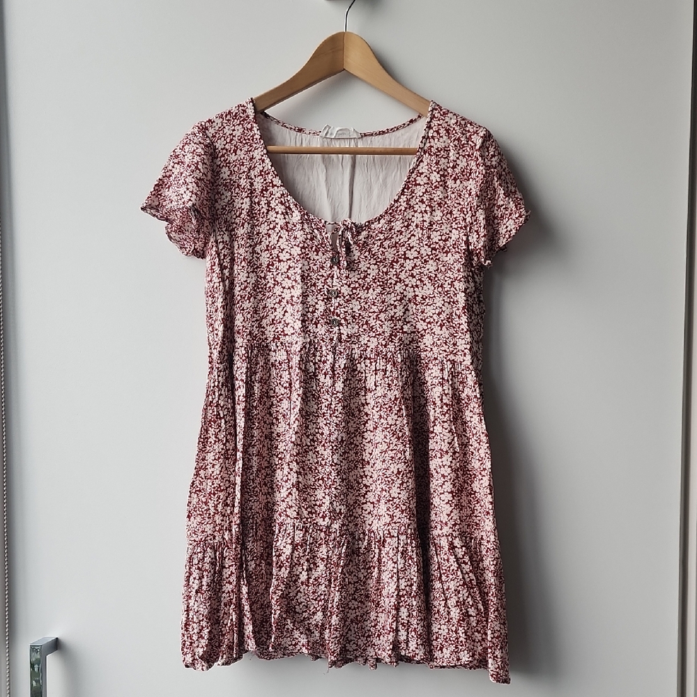from palmer Baby Doll Floral Cottagecore Mini Dress
